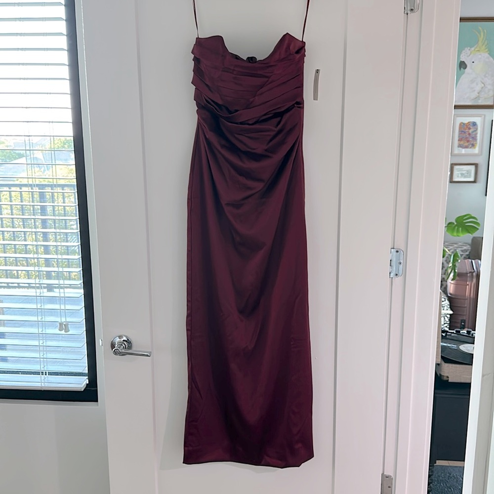 Anthropologie BHLDN Stretch Satin Dress - Picture 3 of 5